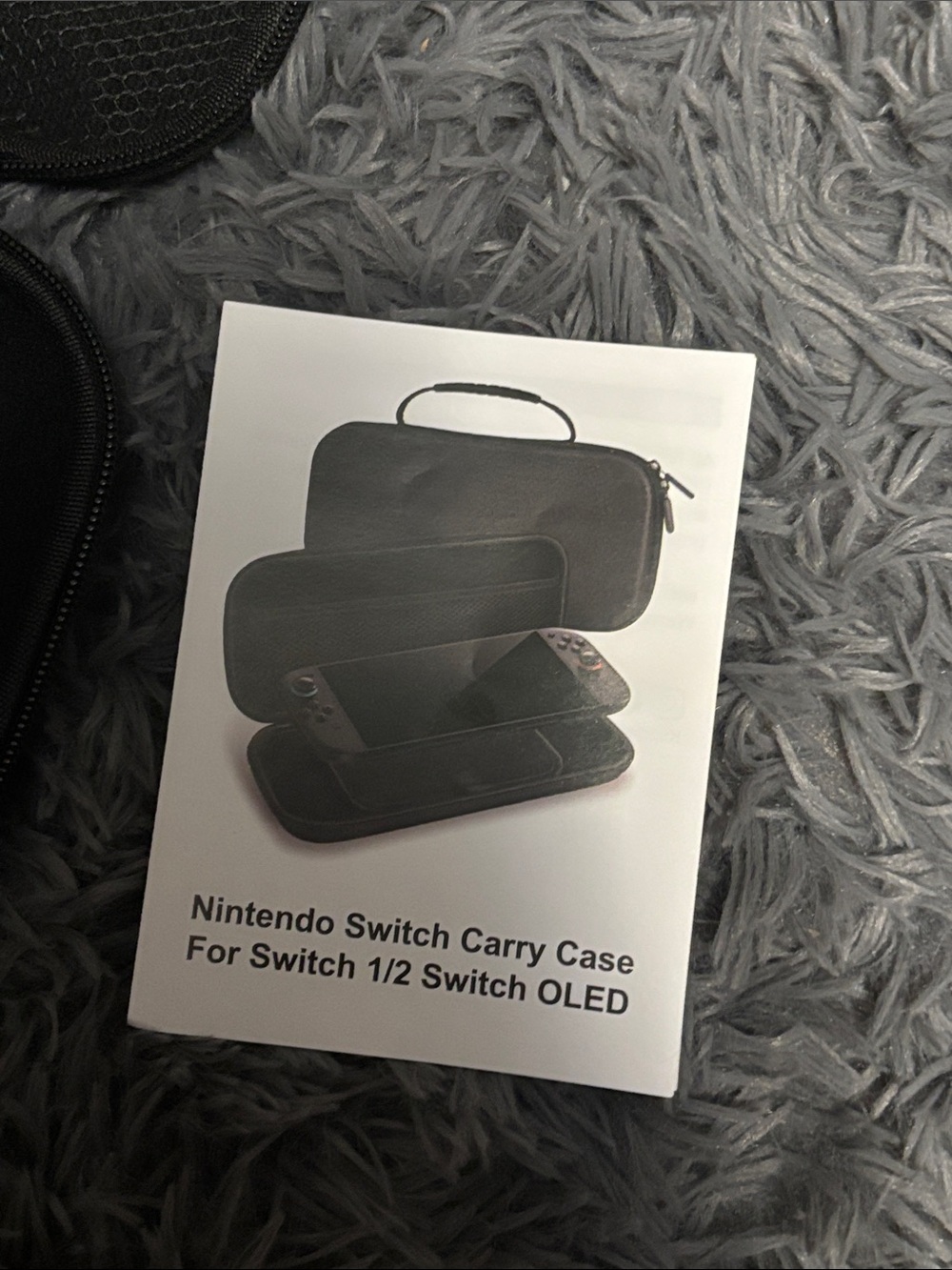 Protective Black Carry Case for Nintendo Switch 1/2 OLED - Organized Storage NEW - Picture 2 of 9